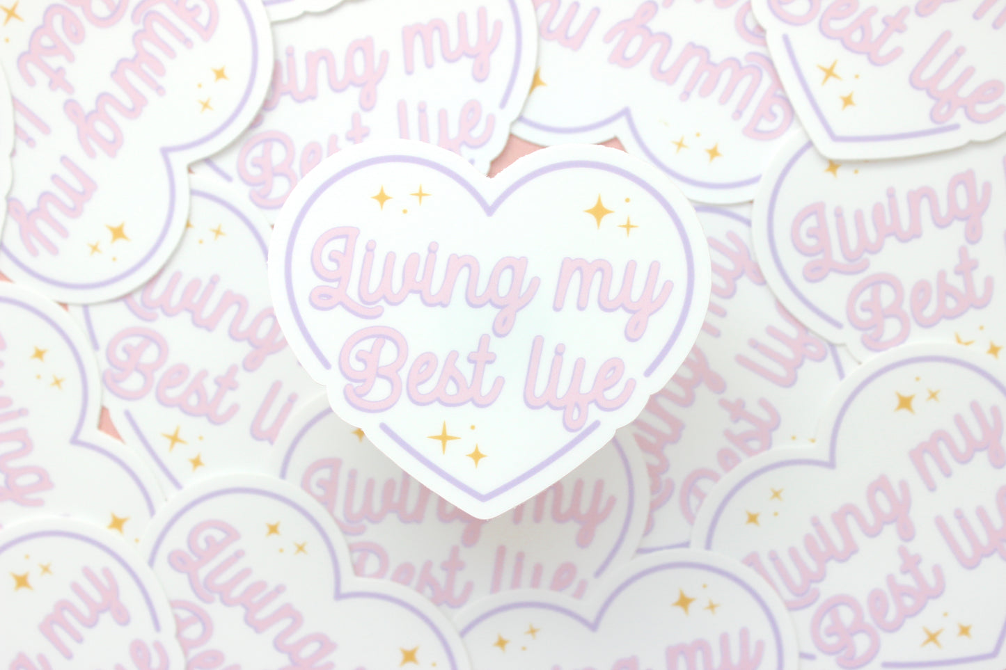 Living My Best Life Laptop Sticker