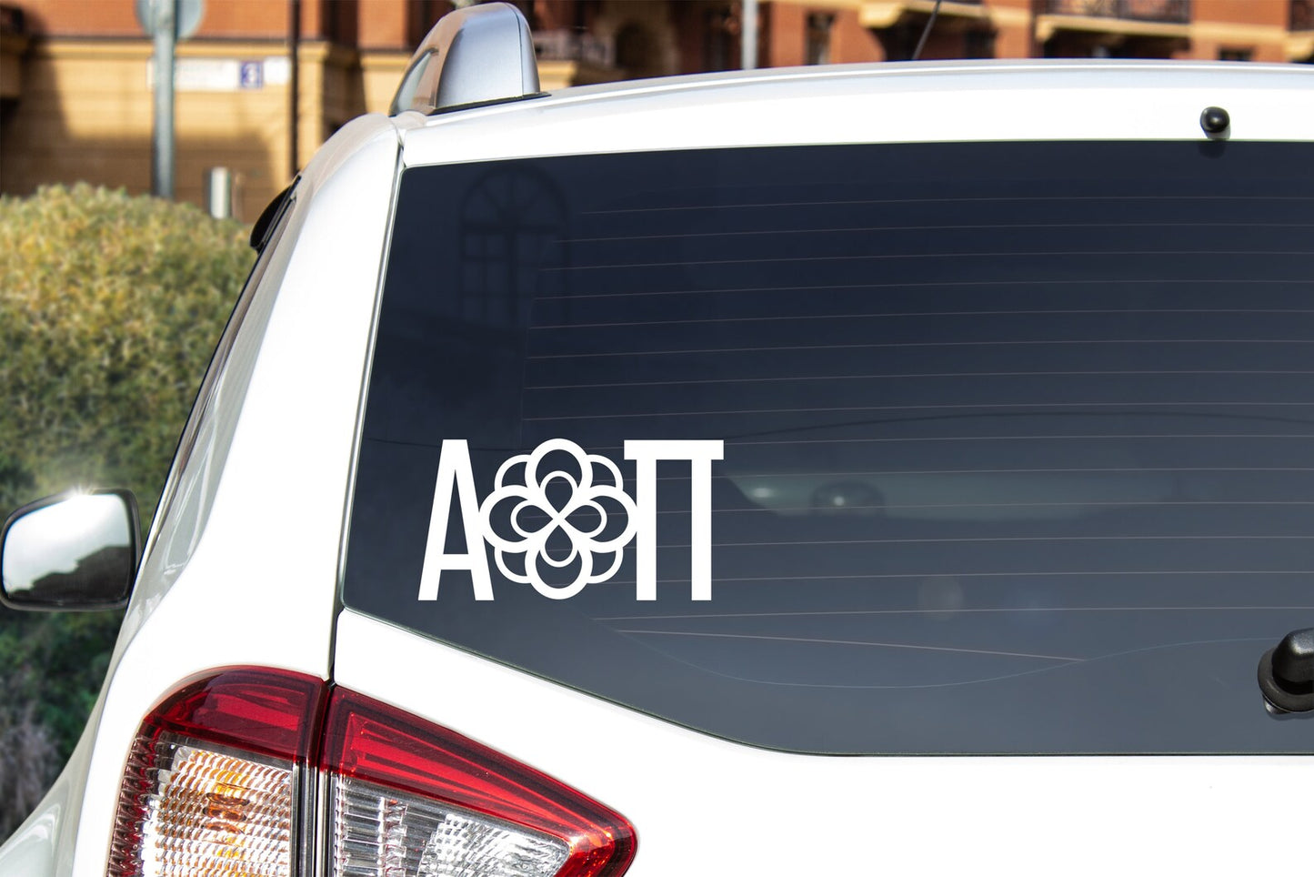 Alpha Omicron Pi Car Decal
