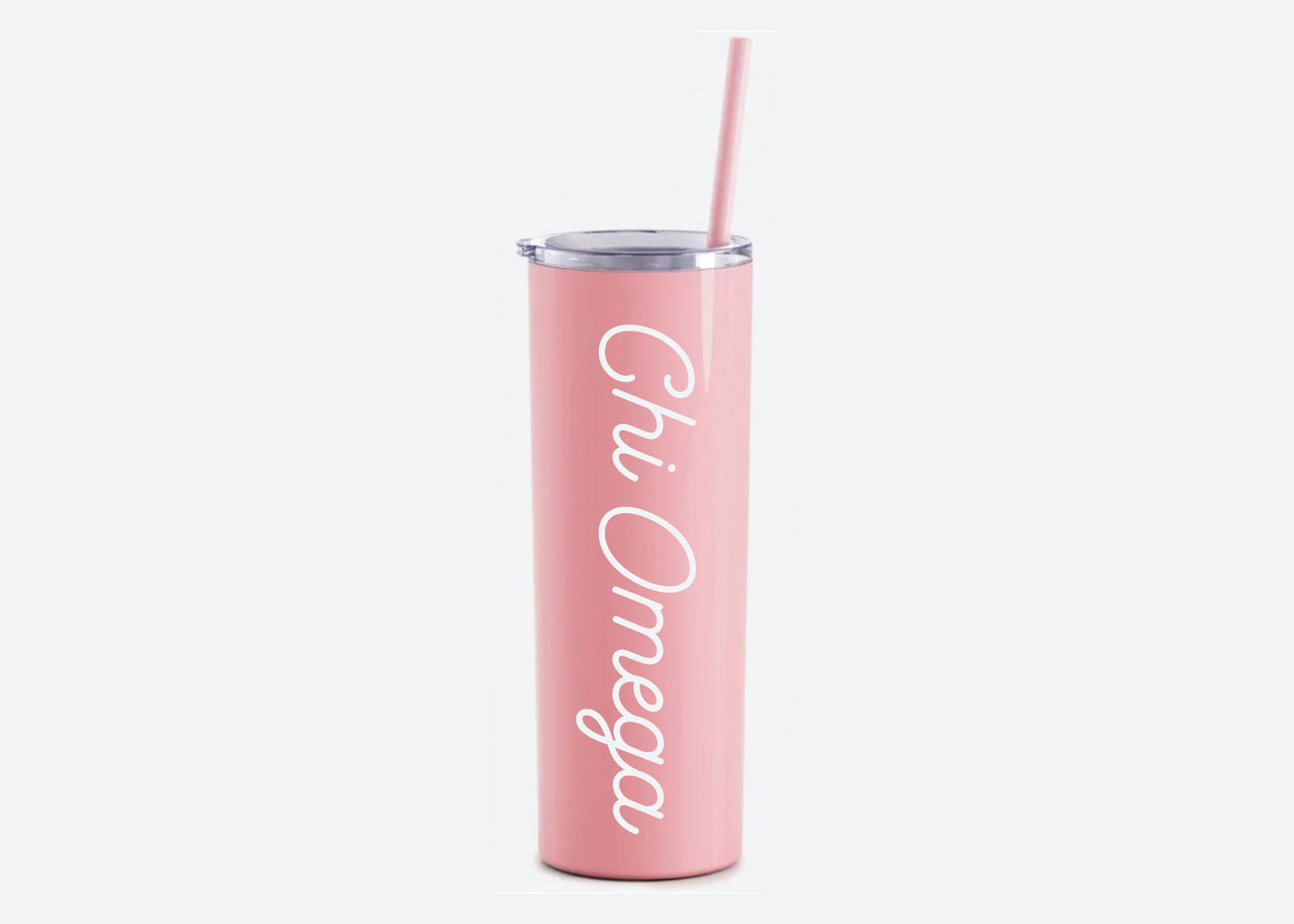 Chi Omega Pink 20 oz Tumbler