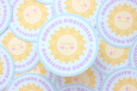 Radiate Positivity Laptop Sticker