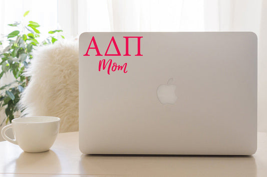 ADPi Mom Sticker in pink
