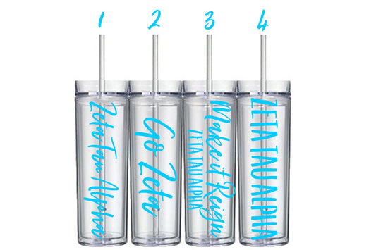 Zeta Tau Alpha Customizable 16 oz Tumbler