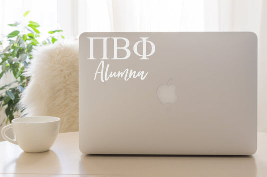 Pi Beta Phi Alumna Sticker in White