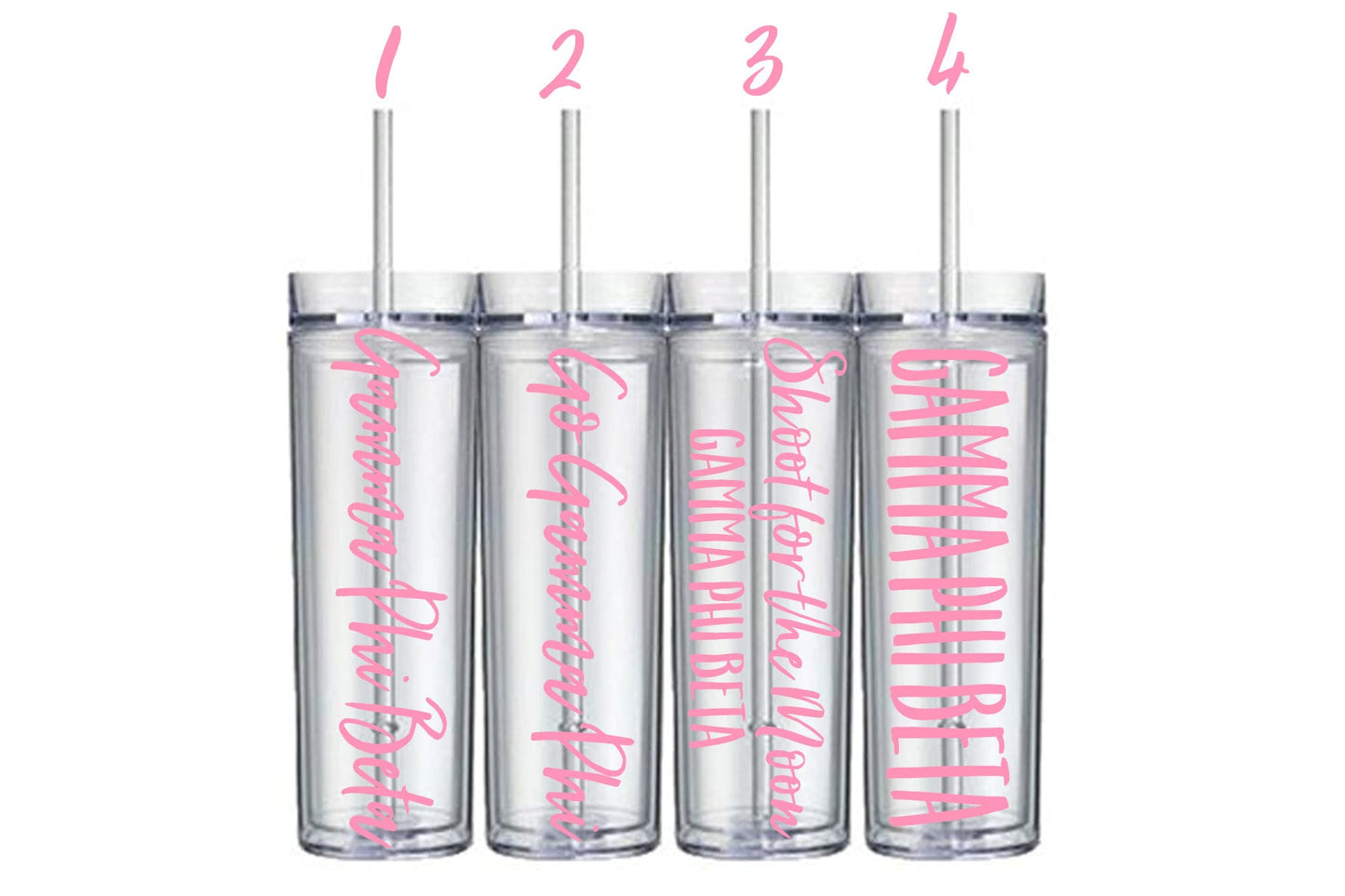 Gamma Phi Beta Customizable 16 oz Tumbler