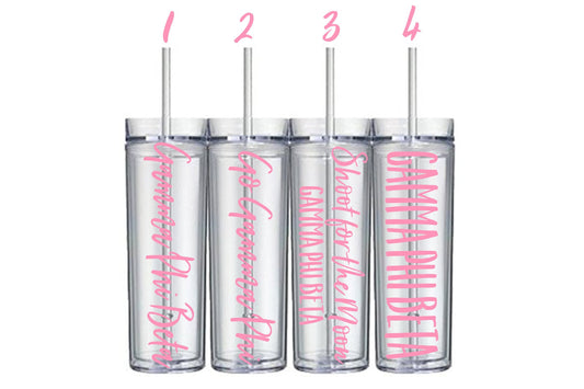 Gamma Phi Beta Customizable 16 oz Tumbler