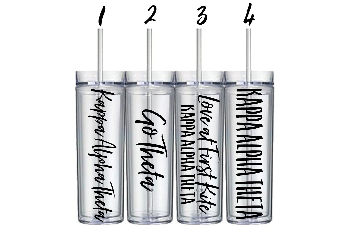 Kappa Alpha Theta Customizable 16 oz Tumbler