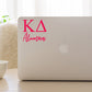 Kappa Delta Alumna Sticker in Hot Pink