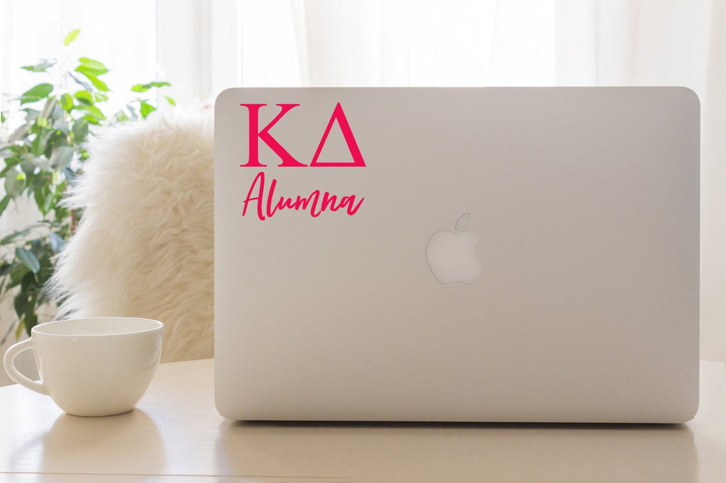 Kappa Delta Alumna Sticker in Hot Pink