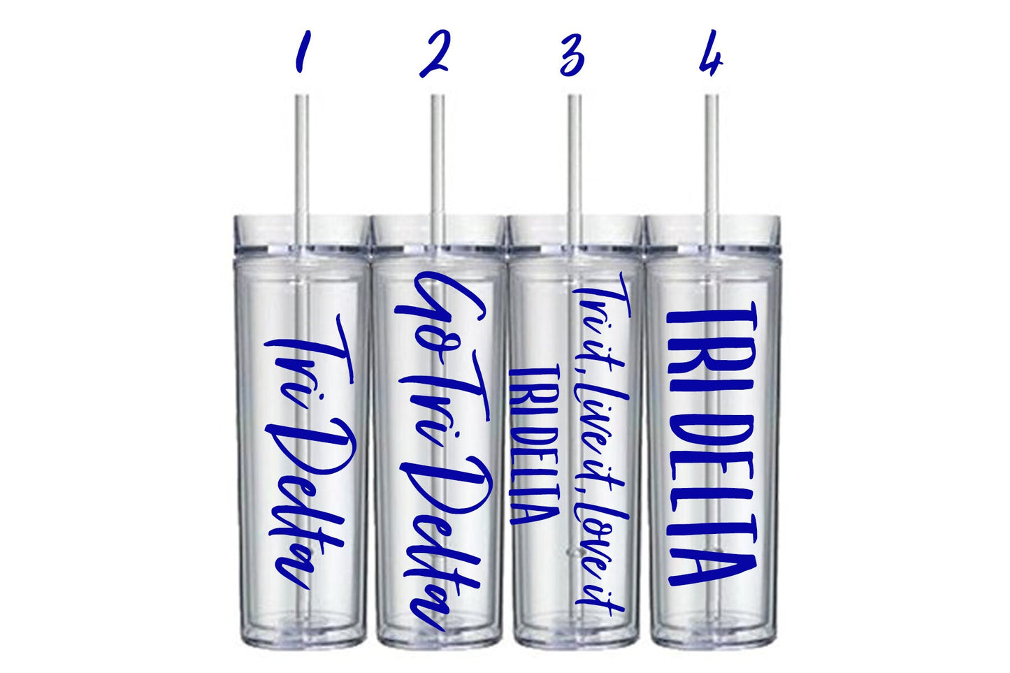 Delta Delta Delta Customizable 16 oz Tumbler