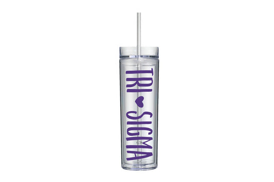 Sigma Sigma Sigma Skinny 16 oz Tumbler