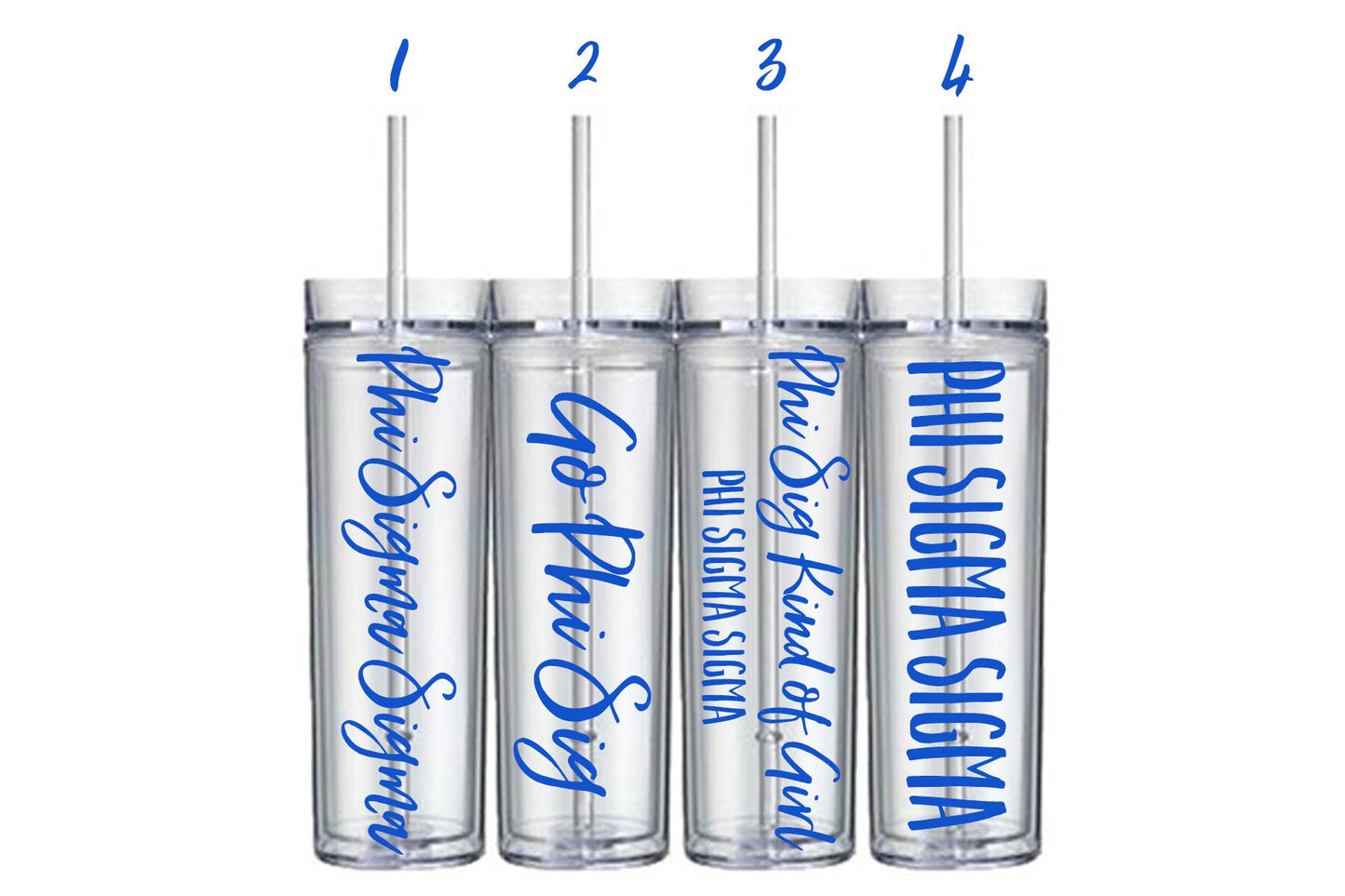 Phi Sigma Sigma Customizable 16 oz Tumbler