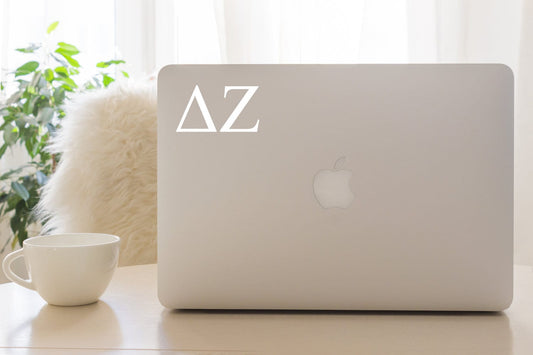 Delta Zeta White Sticker