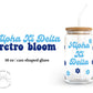 Alpha Xi Delta Sorority 16oz Retro Bloom Can Shaped Glass