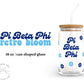 Pi Beta Phi Sorority 16oz Retro Bloom Can Shaped Glass