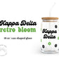 Kappa Delta Sorority 16oz Retro Bloom Can Shaped Glass