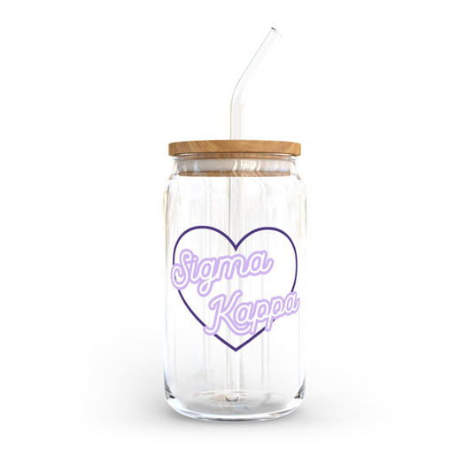 [OVERSTOCK] Electric Heart Glass