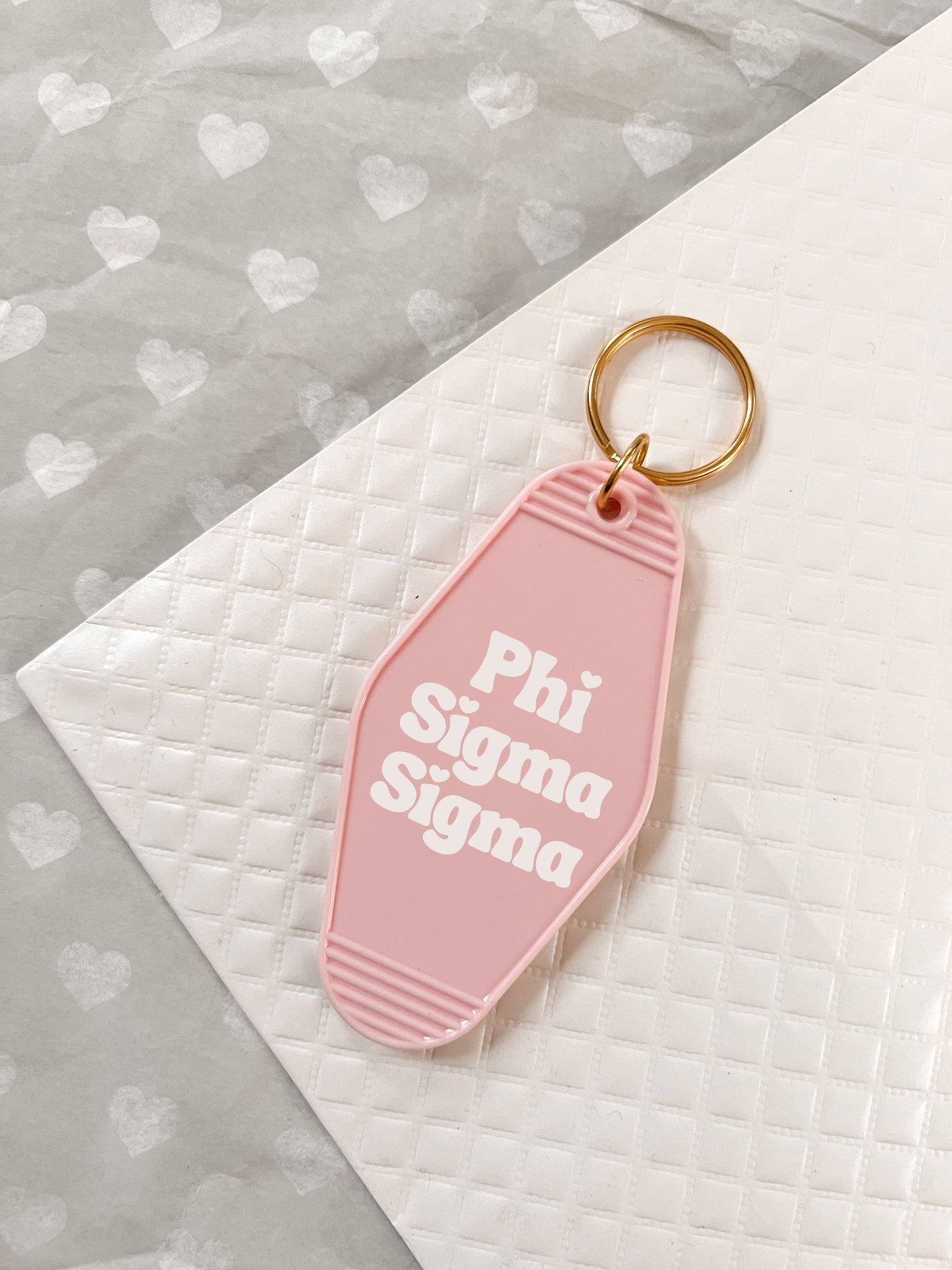 Phi Sigma Sigma Keychain