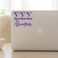 Sigma Sigma Sigma Alumna Decal