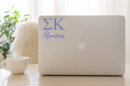 Sigma Kappa Alumna Sticker in Lavender