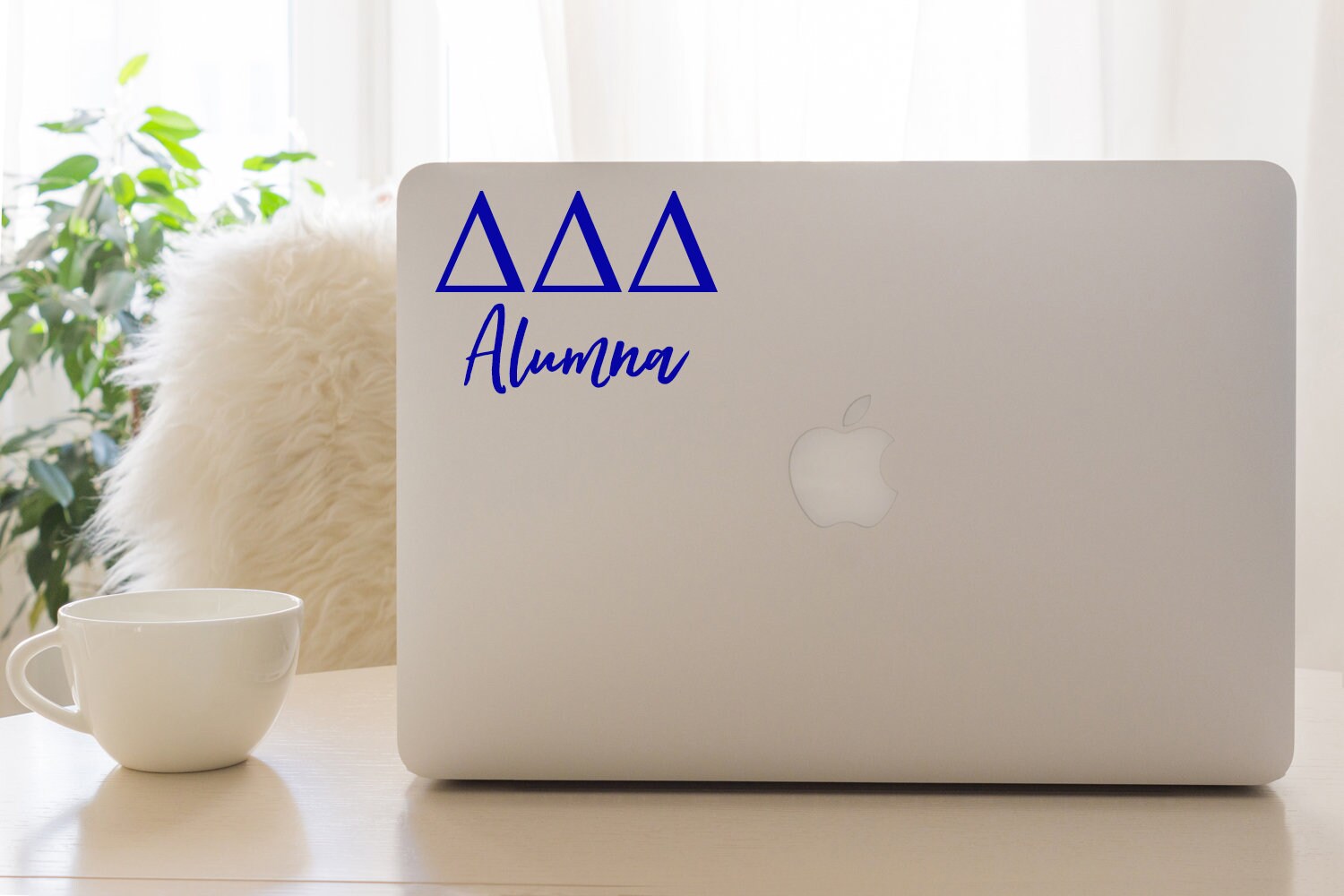 Tri Delta Alumna Sticker in Blue