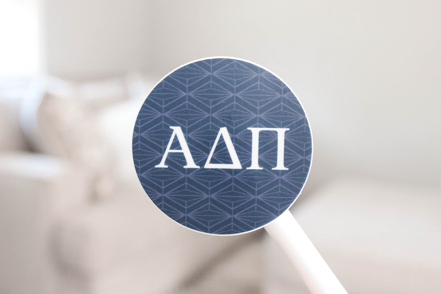 ADPi Circle sticker with diamond background