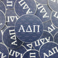 Alpha Delta Pi Stickers with diamond background