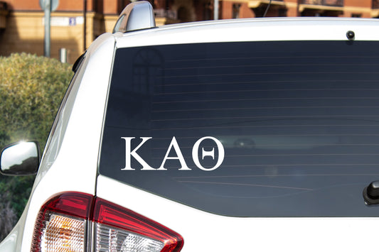Kappa Alpha Theta Car Decal