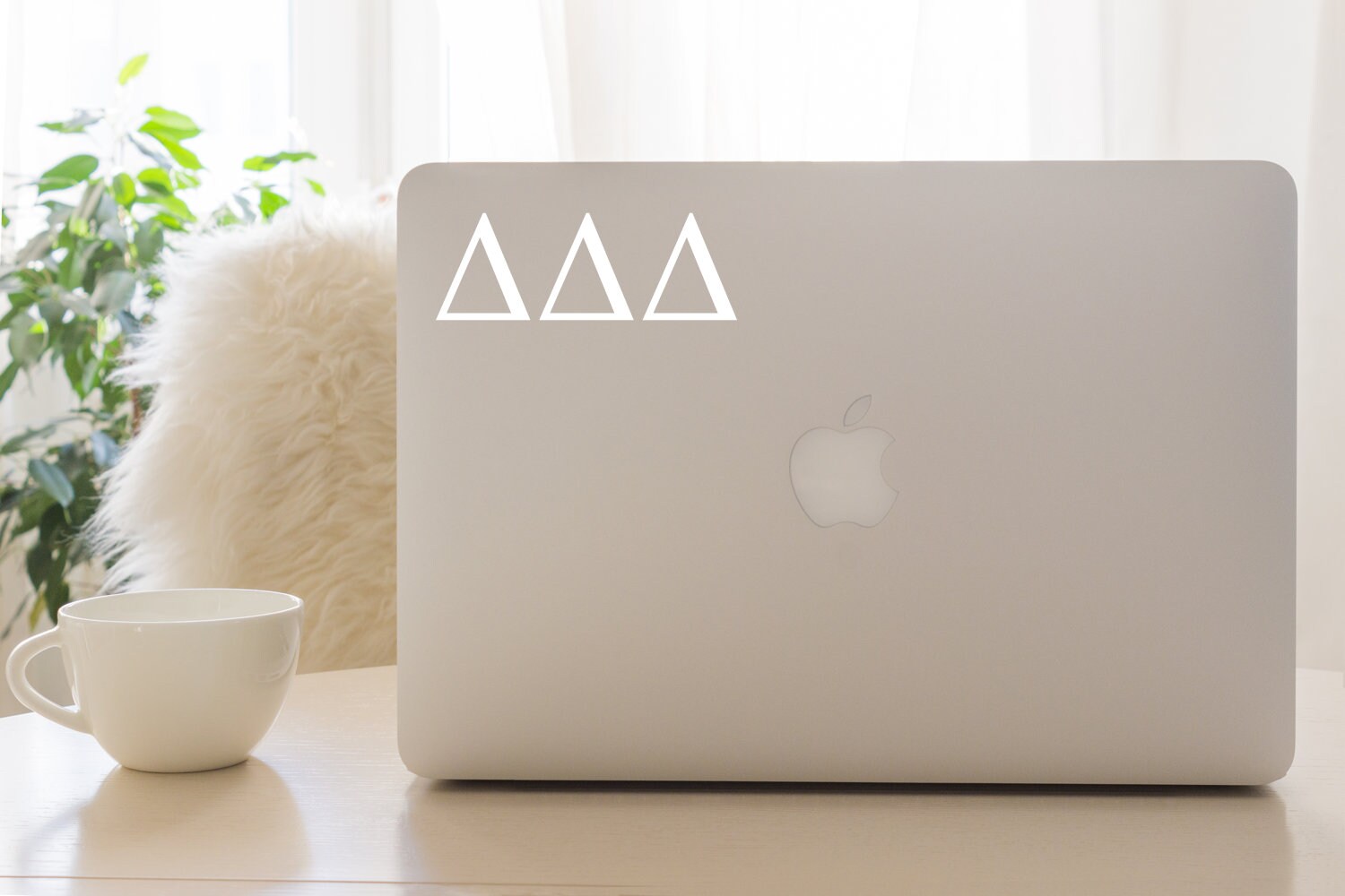 White Tri Delta Sticker