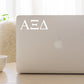 Alpha Xi Delta Sticker White