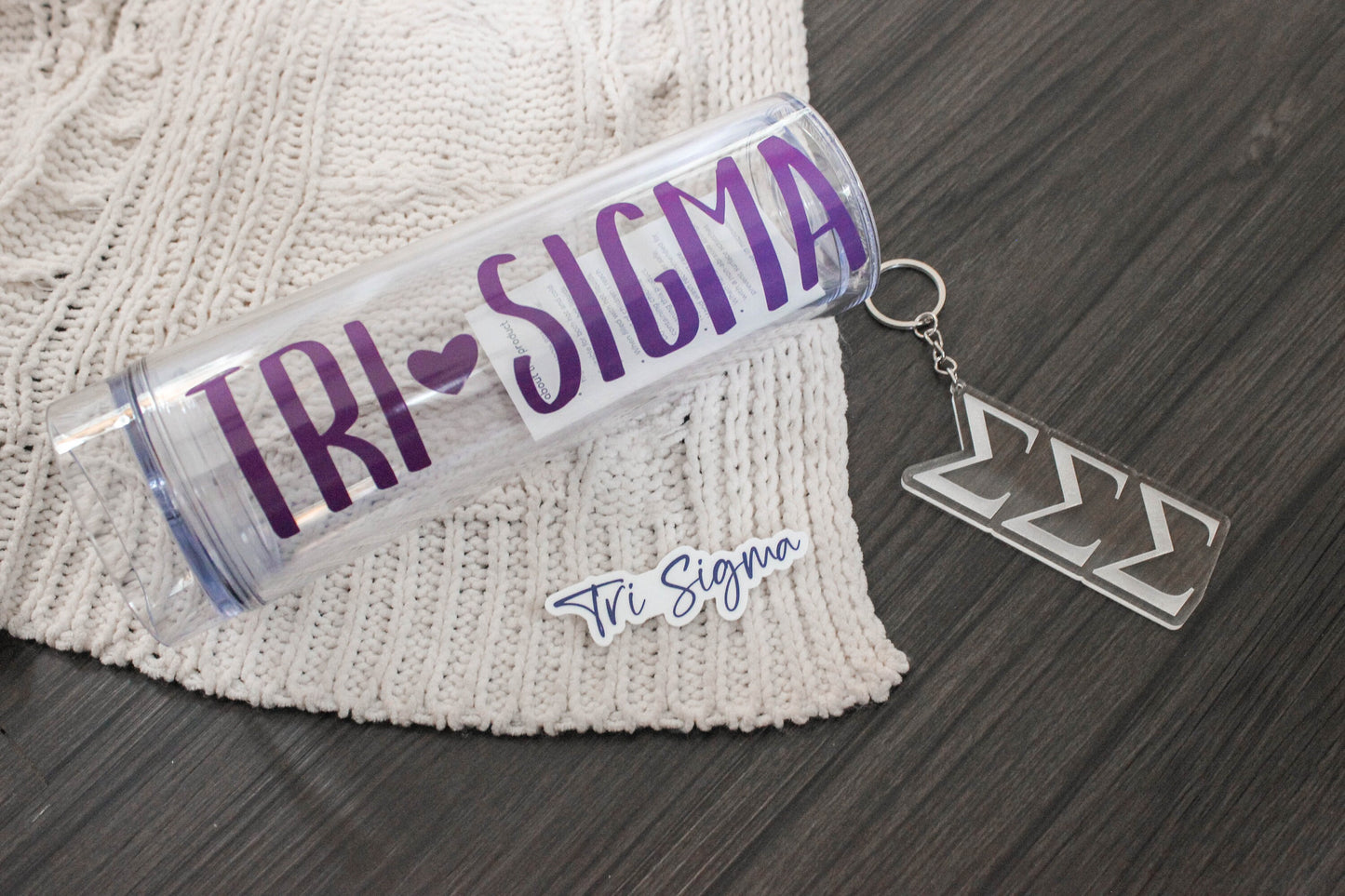 Sigma Sigma Sigma Gift Set, Tri Sigma Sorority Bundle Bid Day Bag, Initiation, Graduation, Big Little Reveal